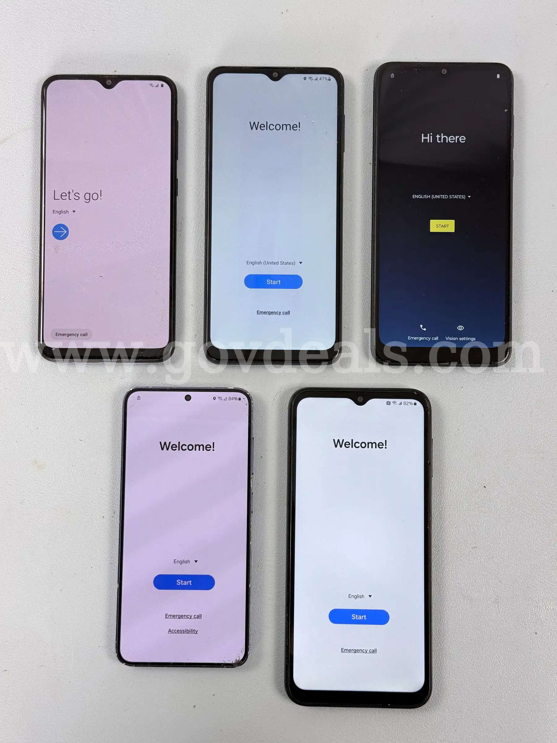 5 - Cell Phones (User Locked) Samsung One Plus & Motorola