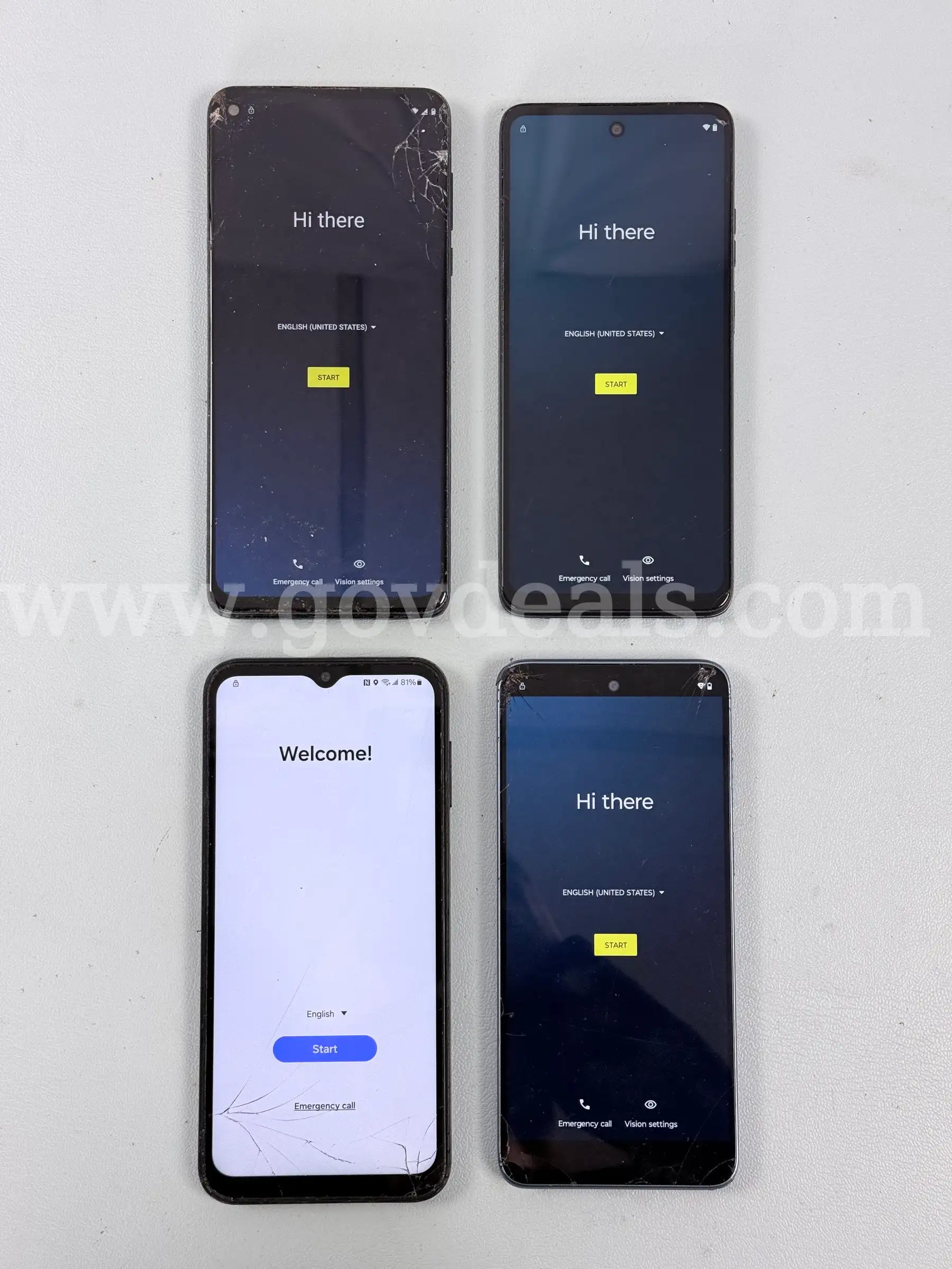 4 - Cell Phones (User Locked) Motorola & Samsung
