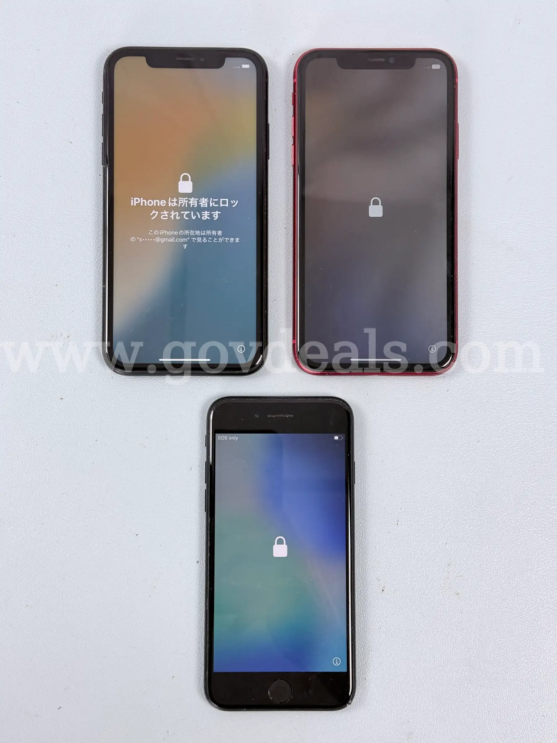 3 - Apple iPhones (User Locked All Power On)