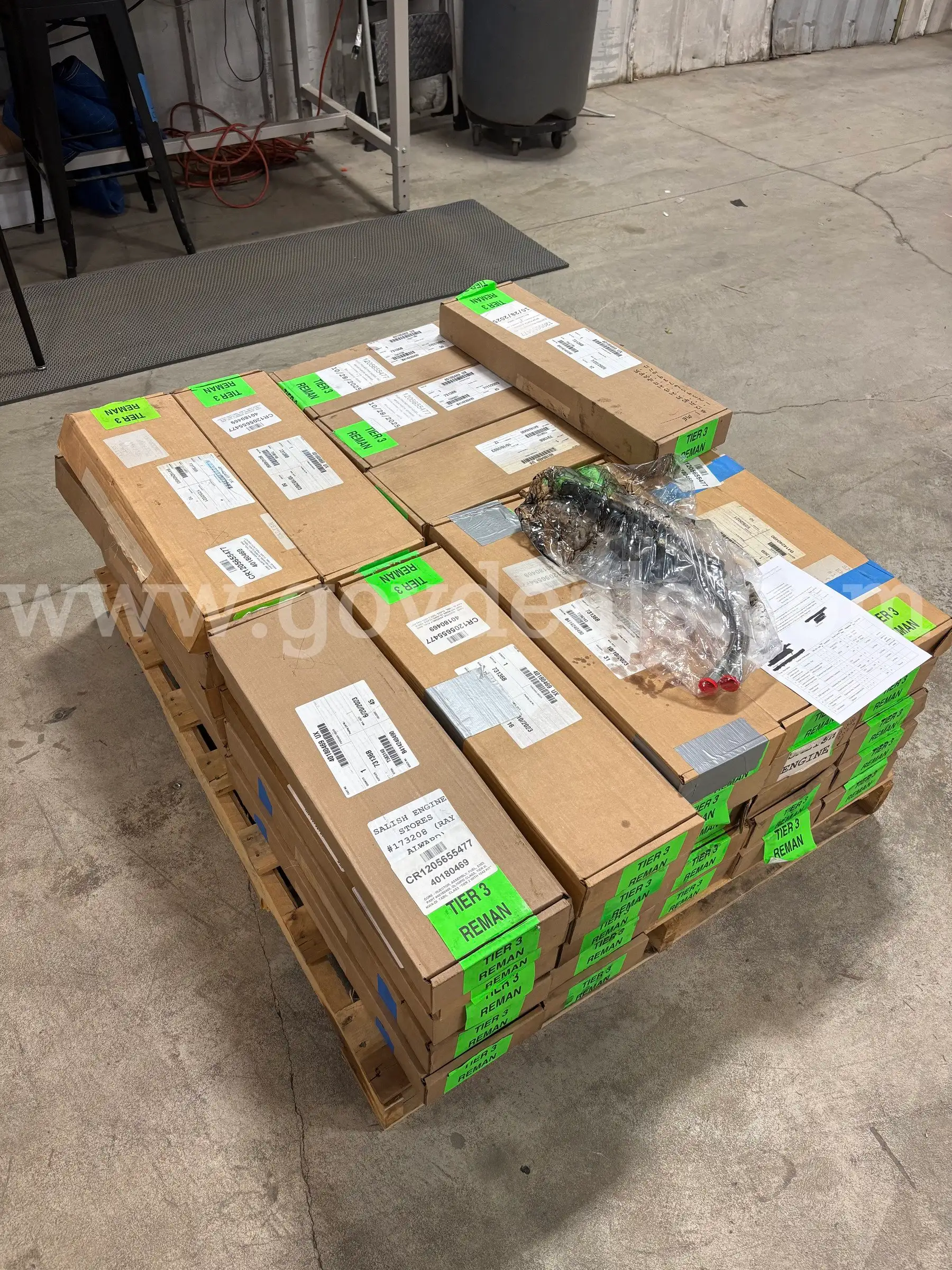 Pallet of Approx. Ct. 50 EMD Fuel Core Injectors (ID# 46768) (I04-1R) (26-1458-5) 405