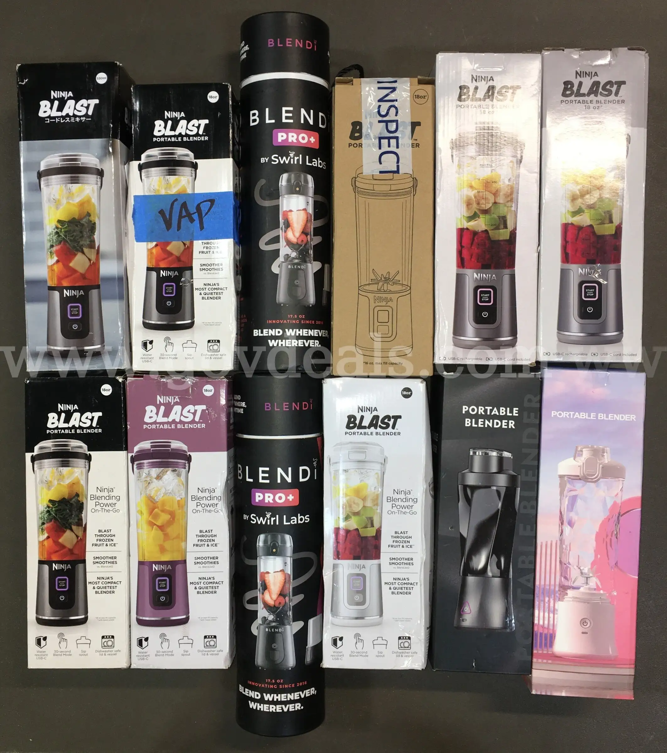 Personal Blender Lot ~12 Units (ID# 48019) (TSA #3) (NO UPC)