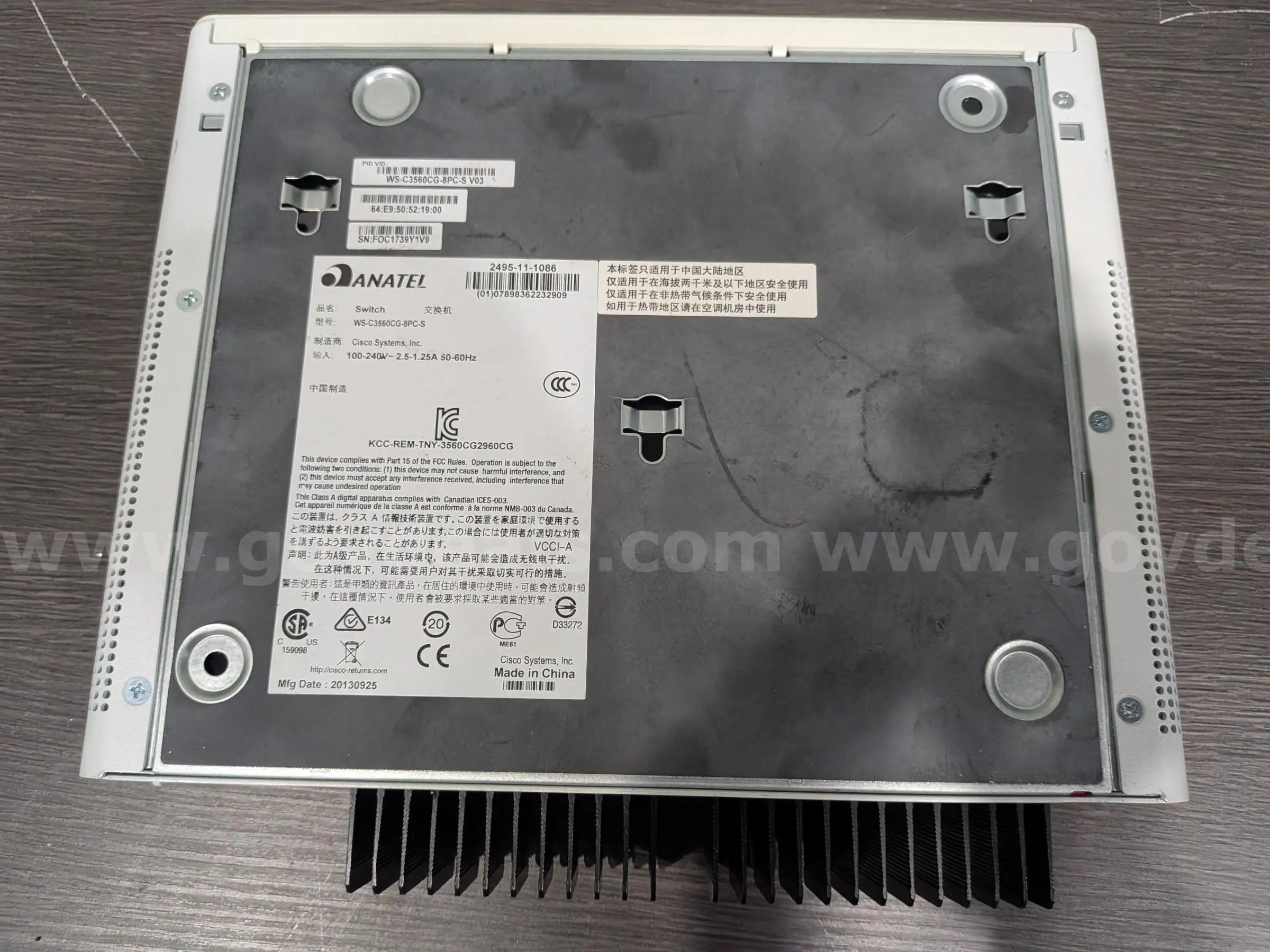 Cisco Switch - Catalyst 3560-CG