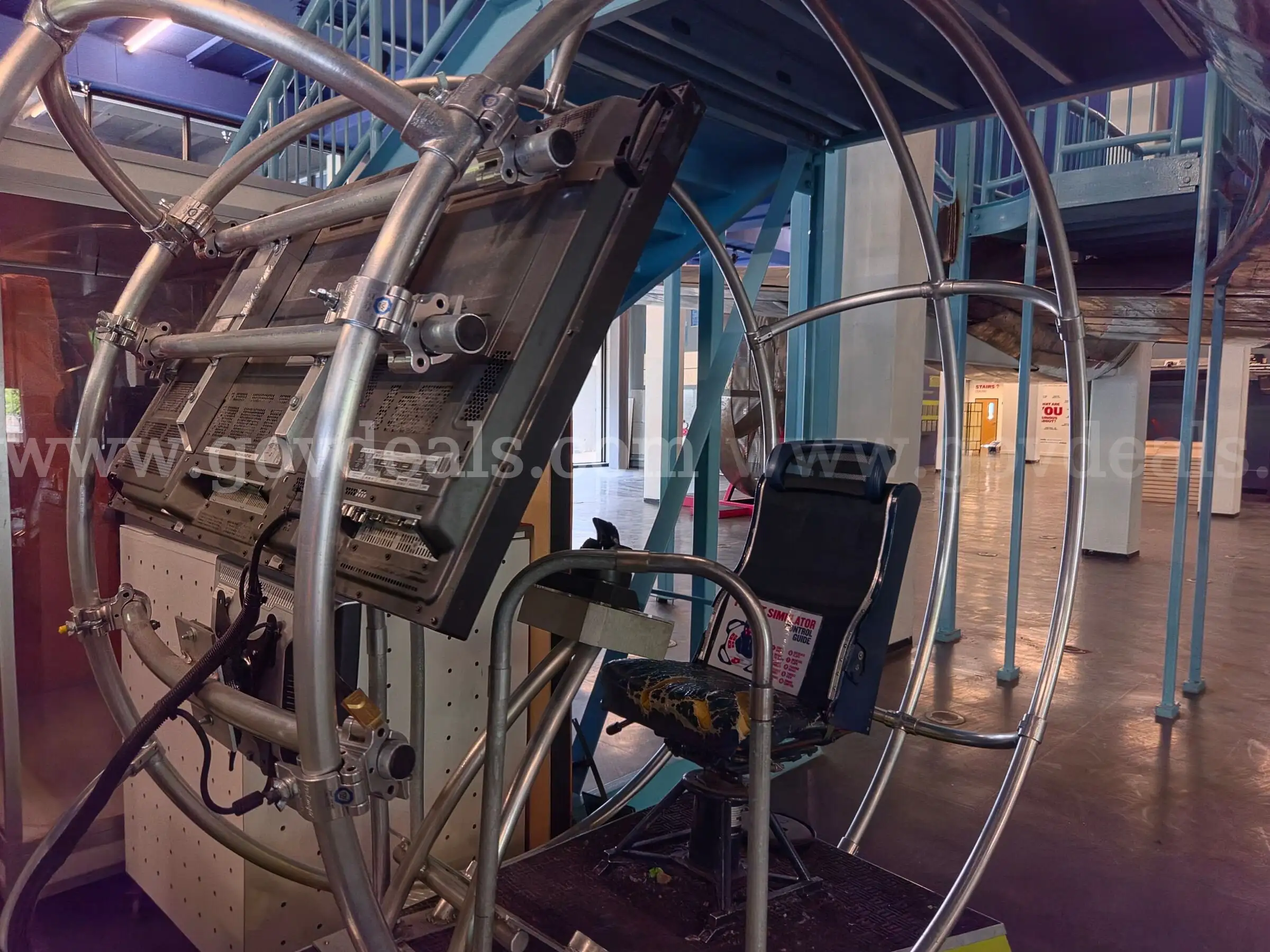 Flight Simulators with Monitors and Controls
