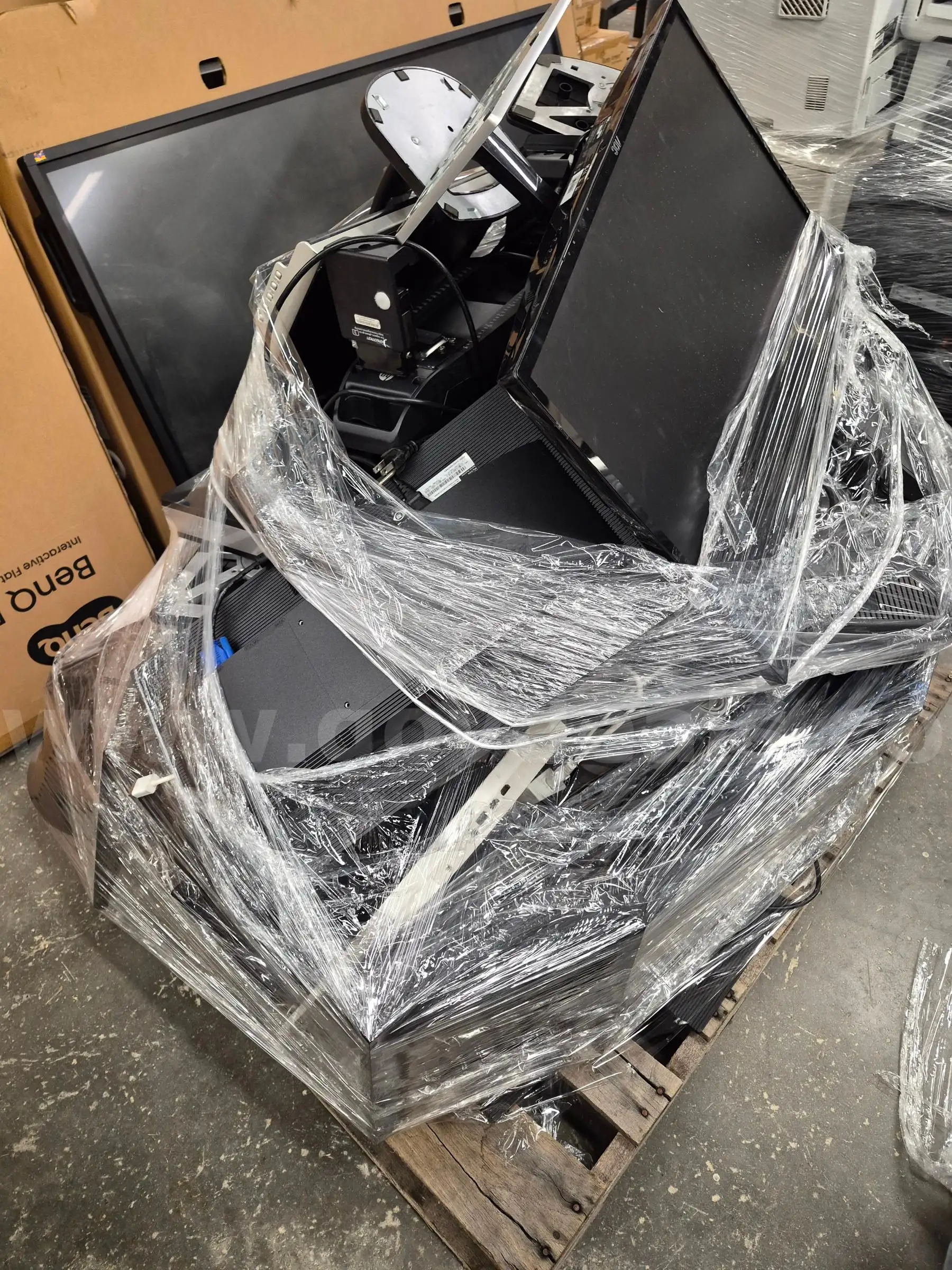 Pallet of monitors