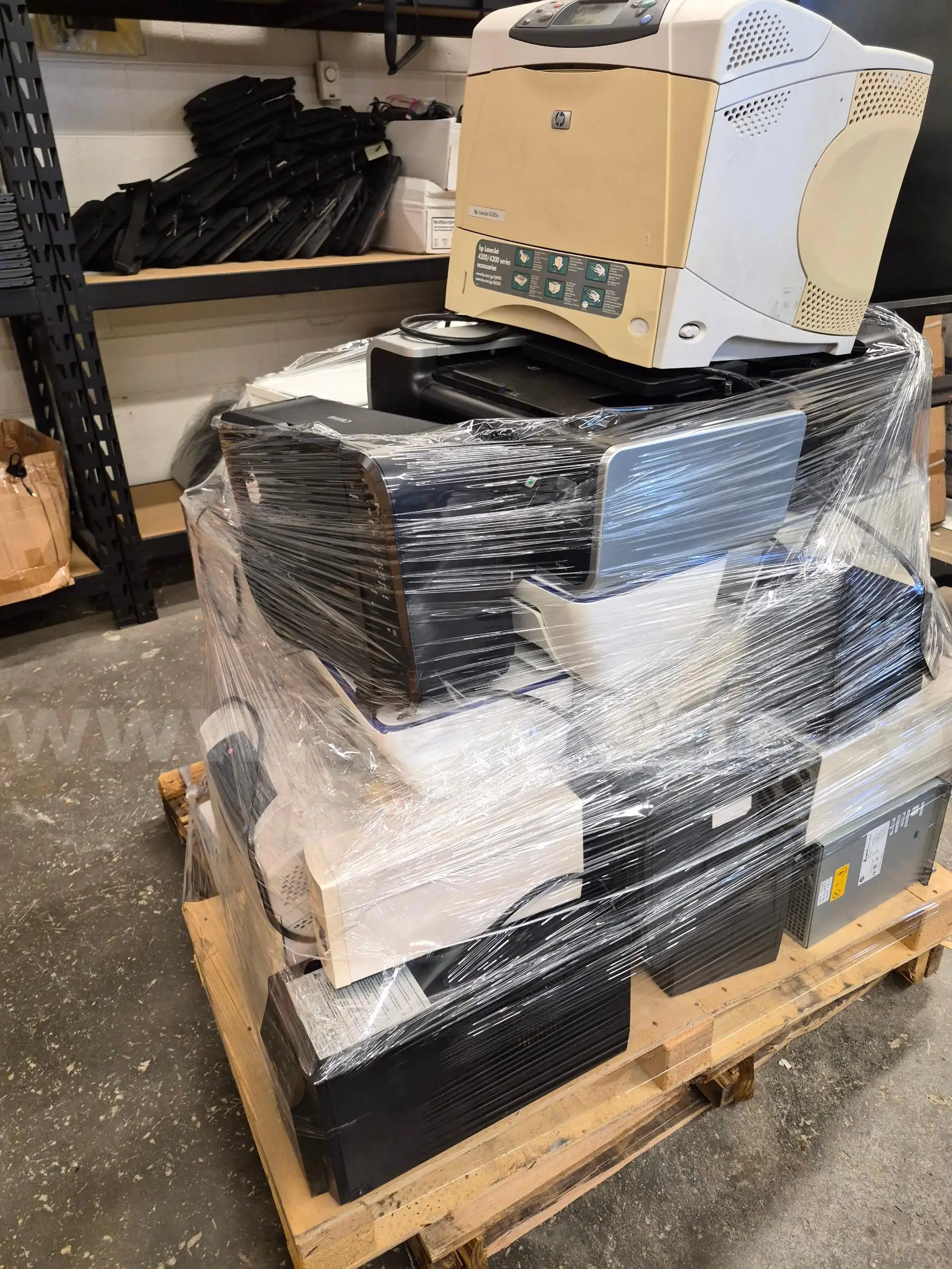 Pallet of printers