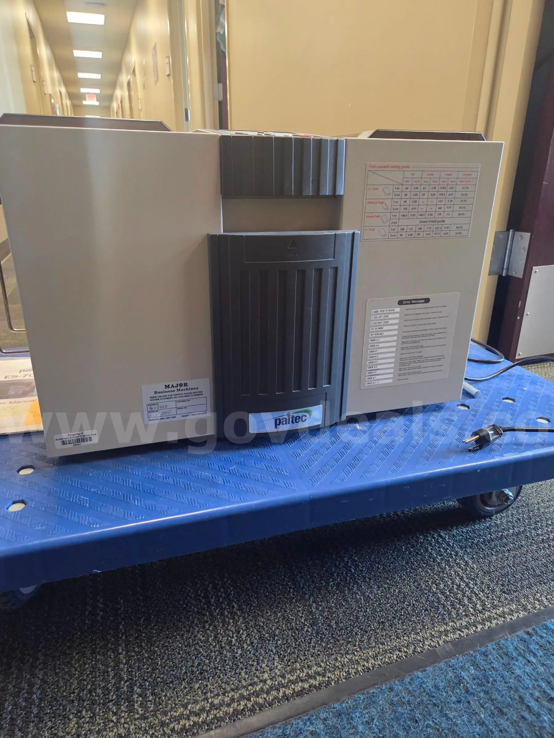 Paitec ES7000 Pressure Sealing Folding Machine