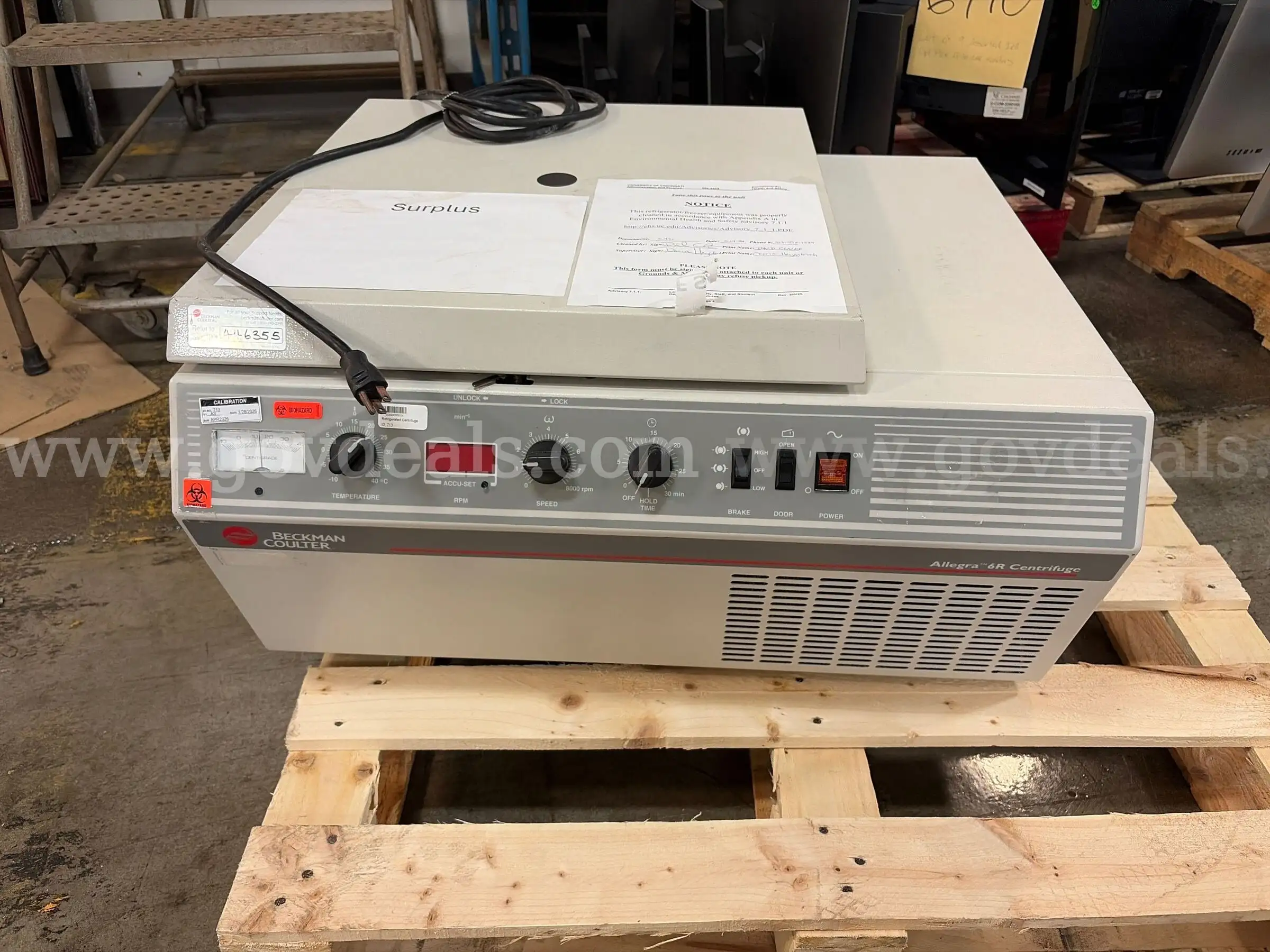 Beckman Coulter Allegra-6R