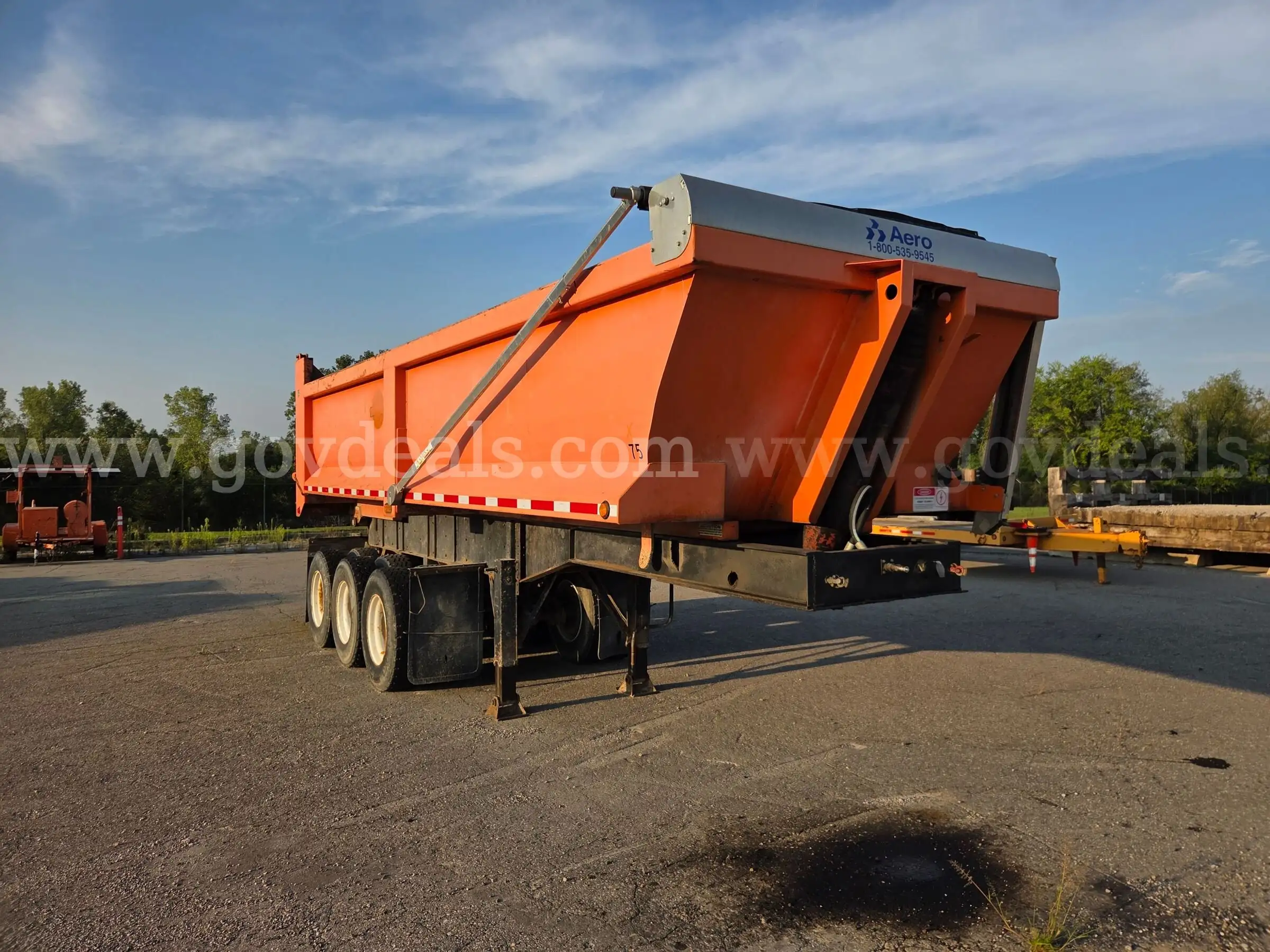 75 Dorsey Tri-axle dump trailer