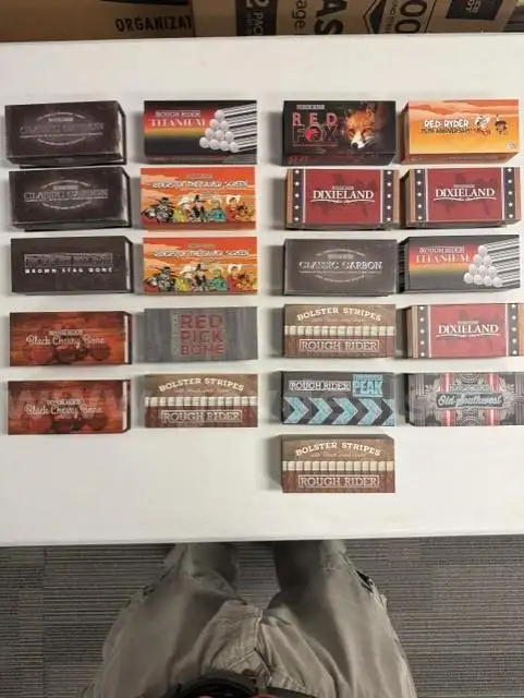 A Collection of Pocket Knives Mostly Rough Rider