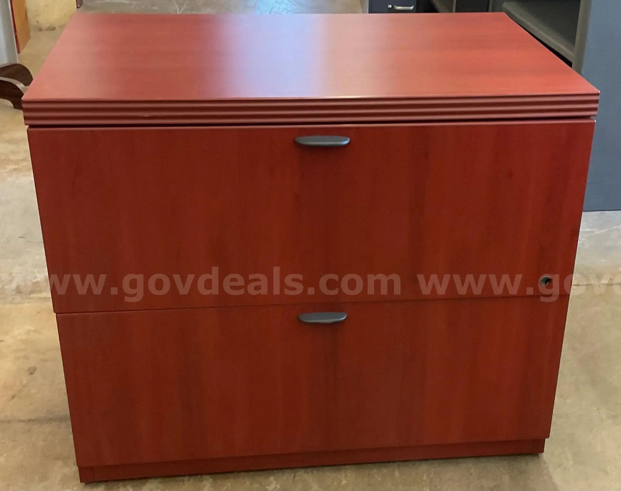 Red Wood 2-Door Storage