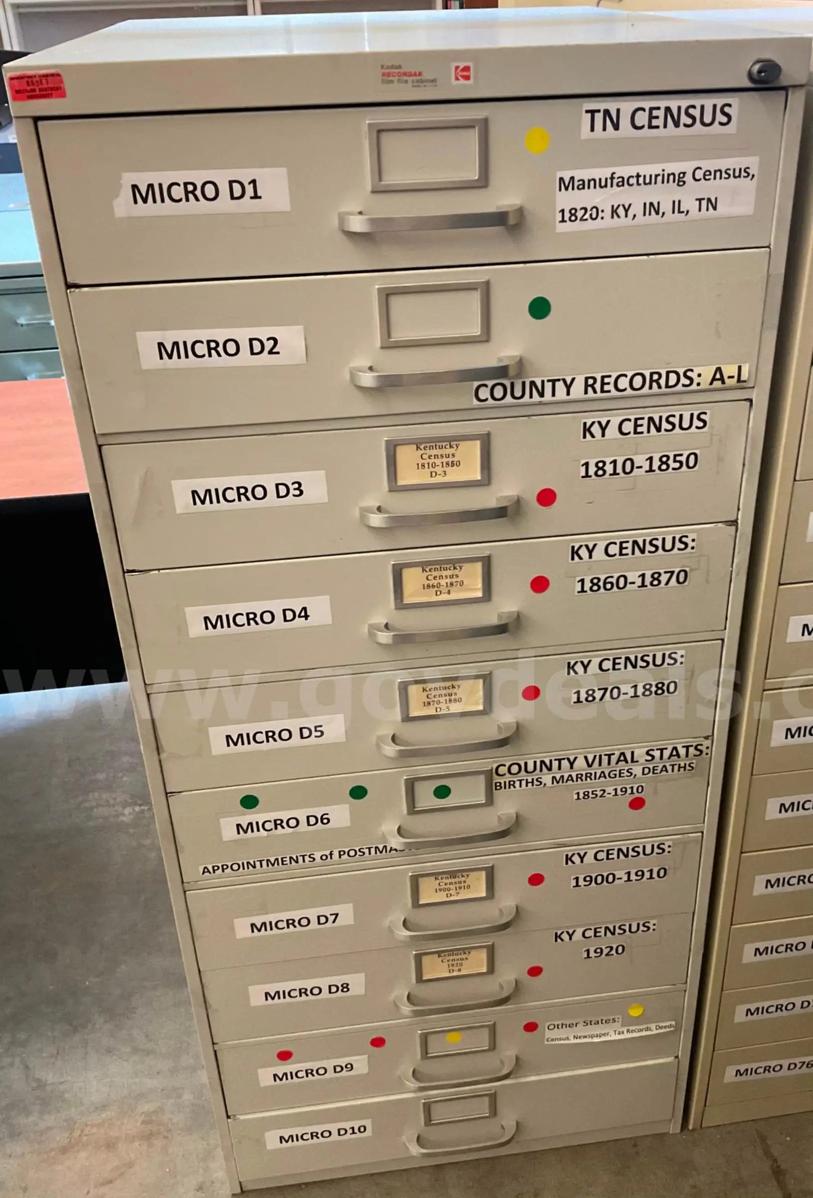 10-Drawer Filing Cabinet