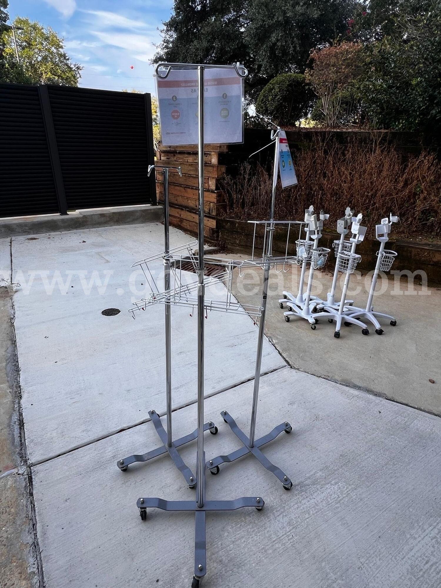 Lot of 3 IV poles