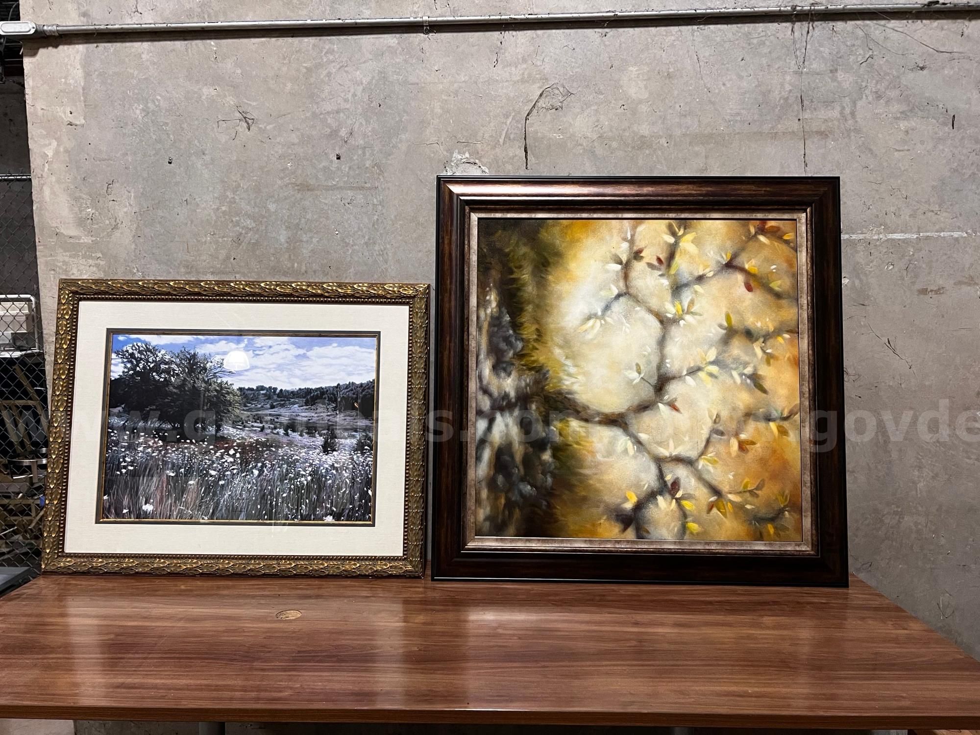 Lot of 2 Large pieces of Art