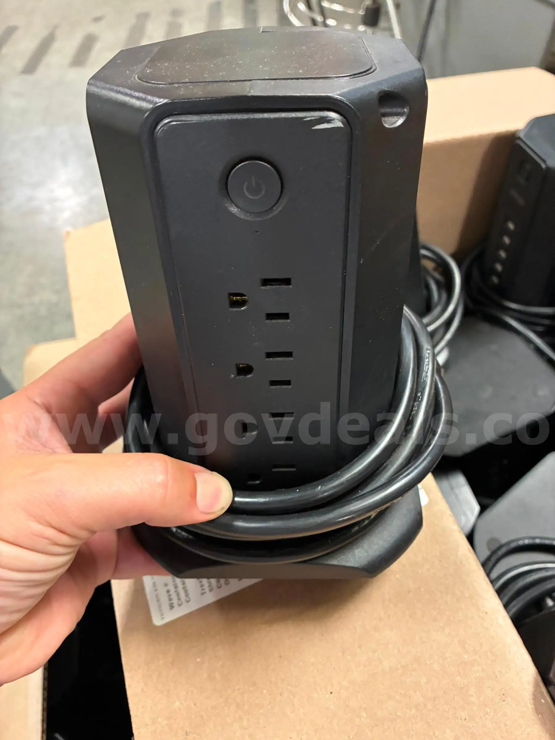 12 Surge Protector towers for AC and USB