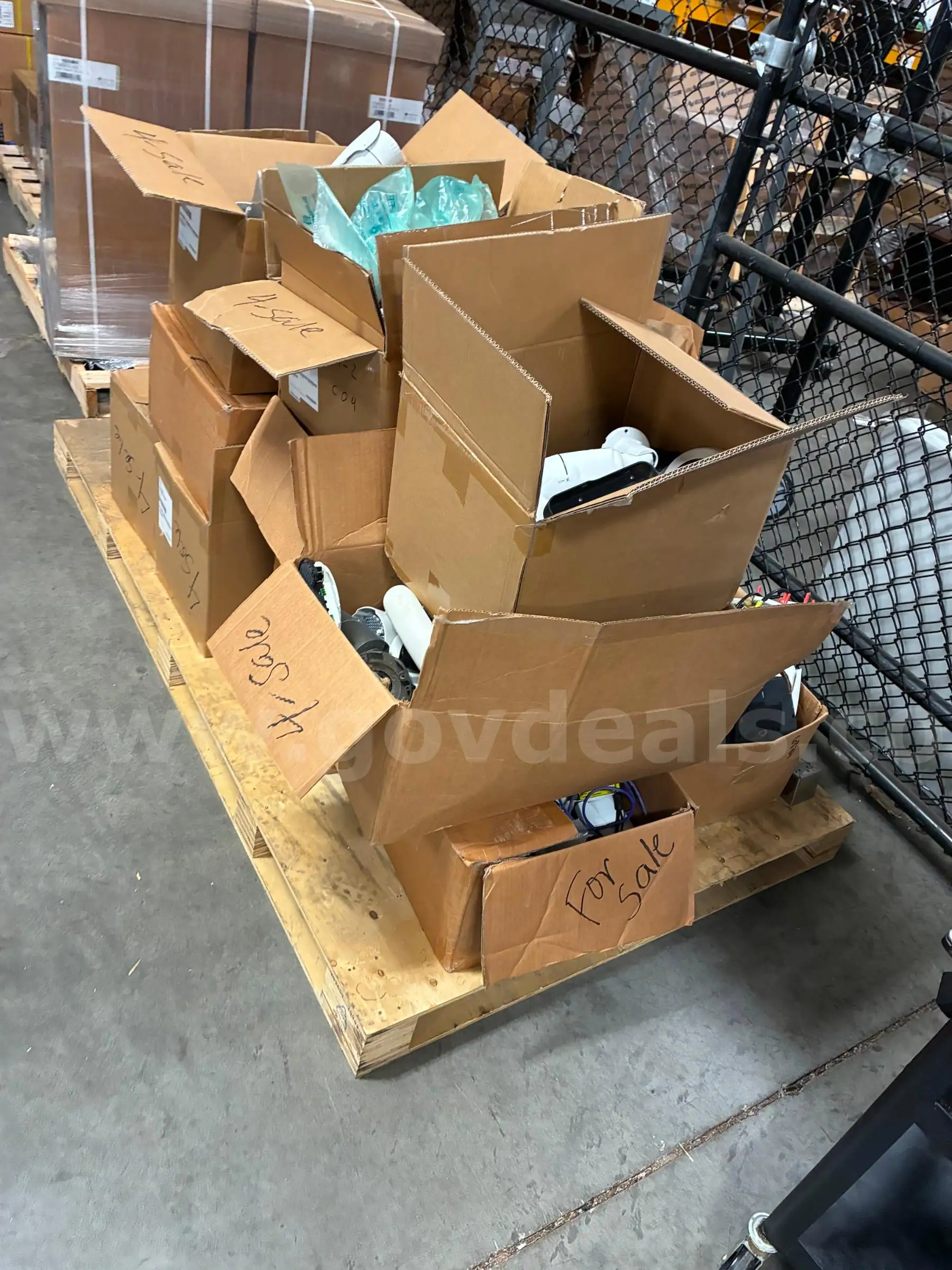 Pallet of Acti surveillance cameras