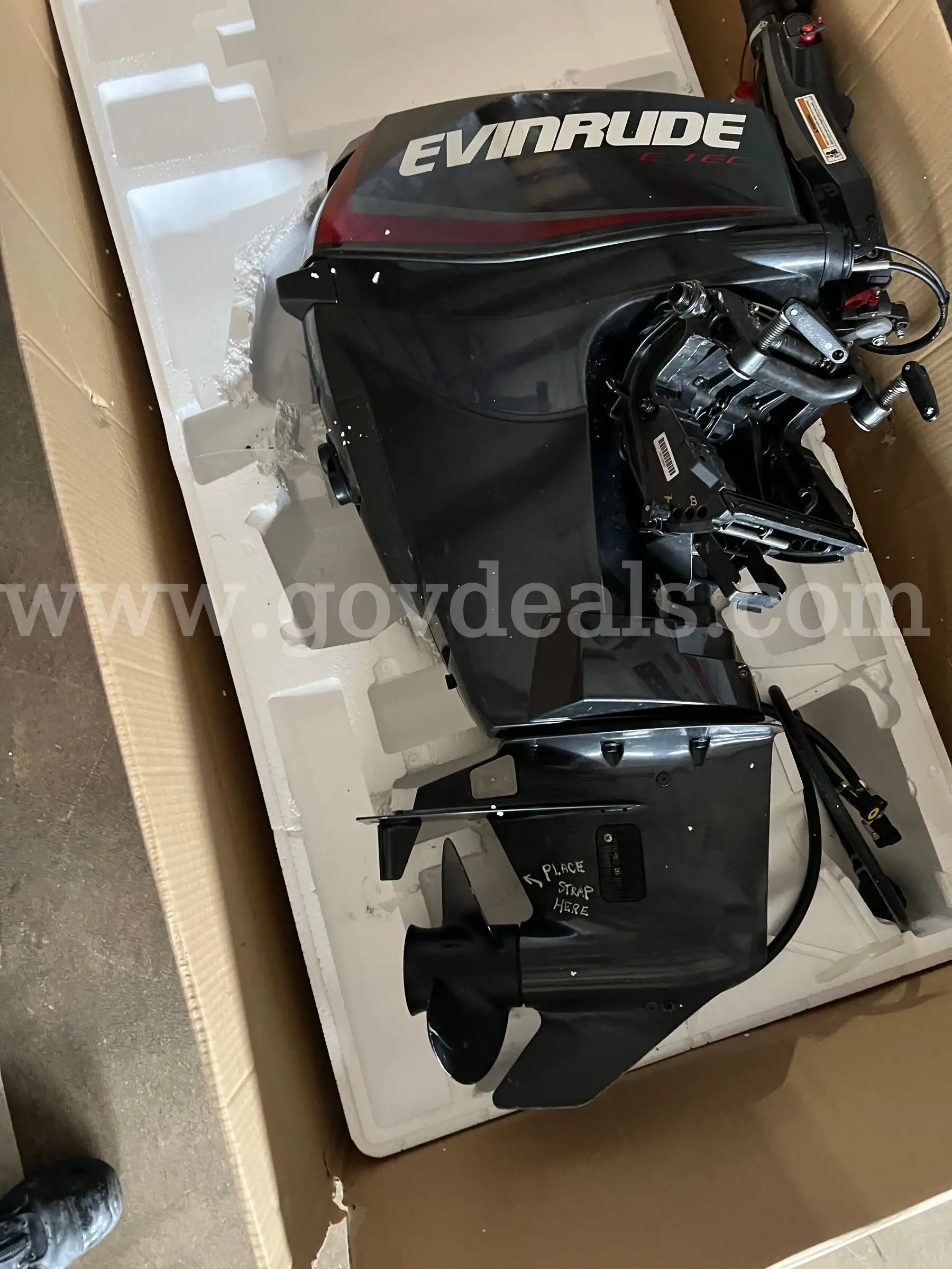 25hp Evinrude outboard Tiller