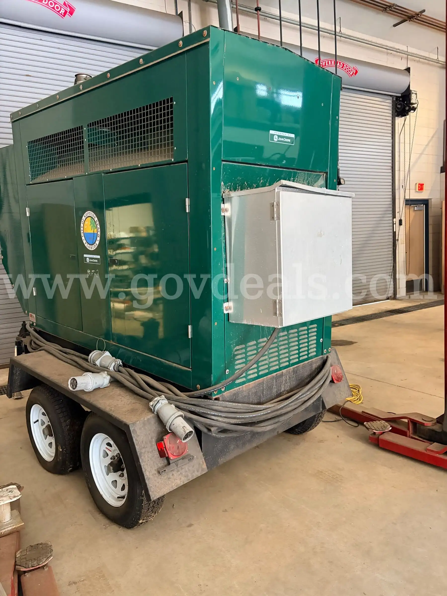 John Deere Portable Generator Trailer Mounted