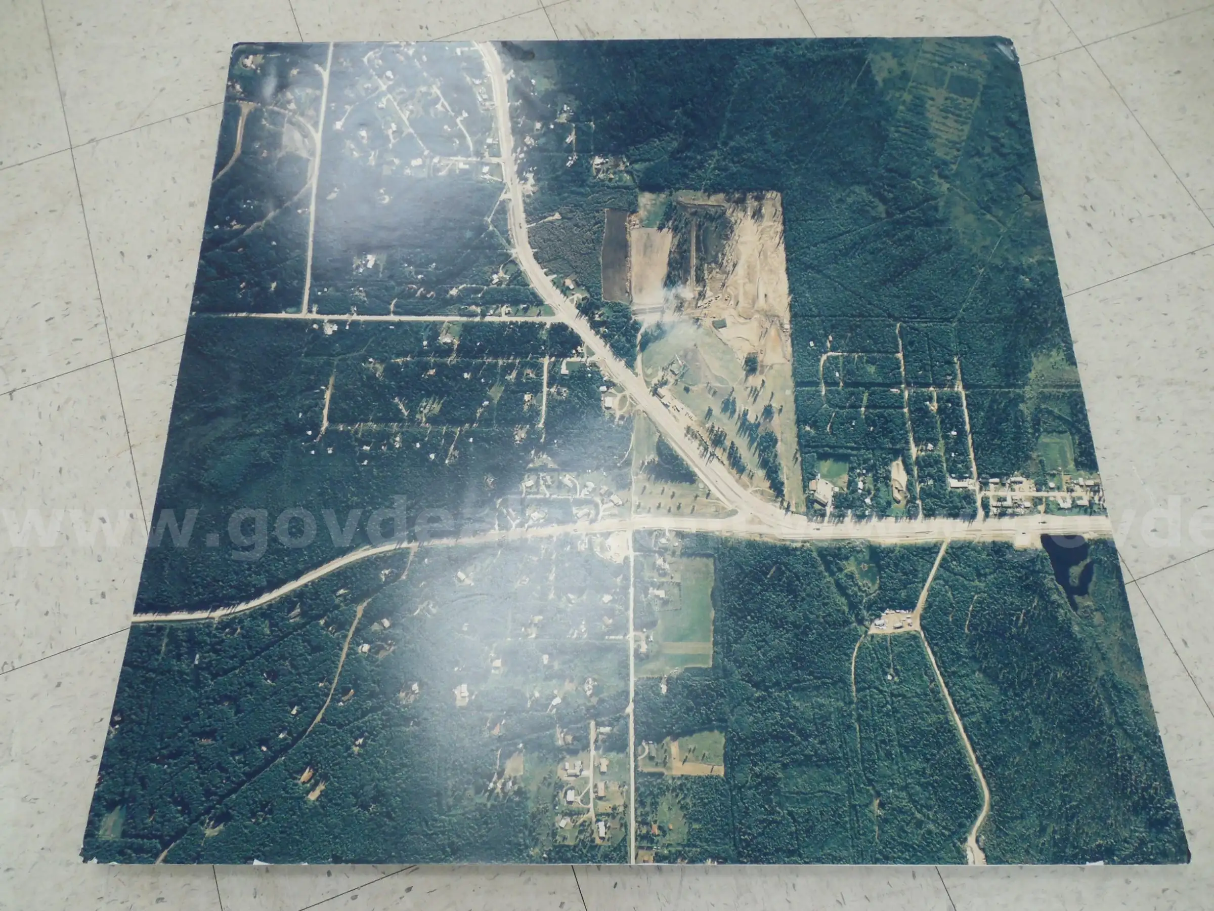 Aerial view photograph print
