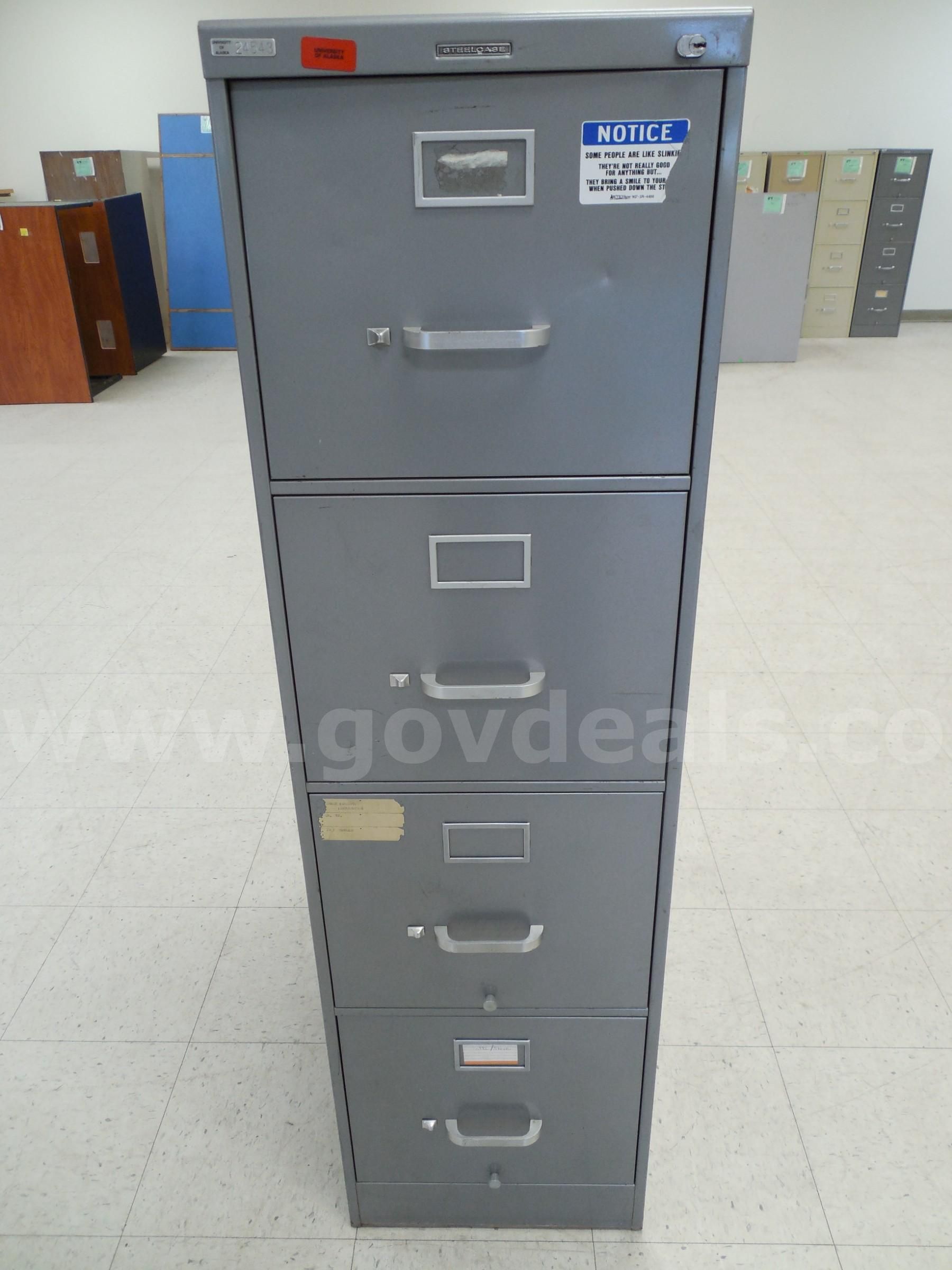 Steelcase four drawer filing cabinet - A