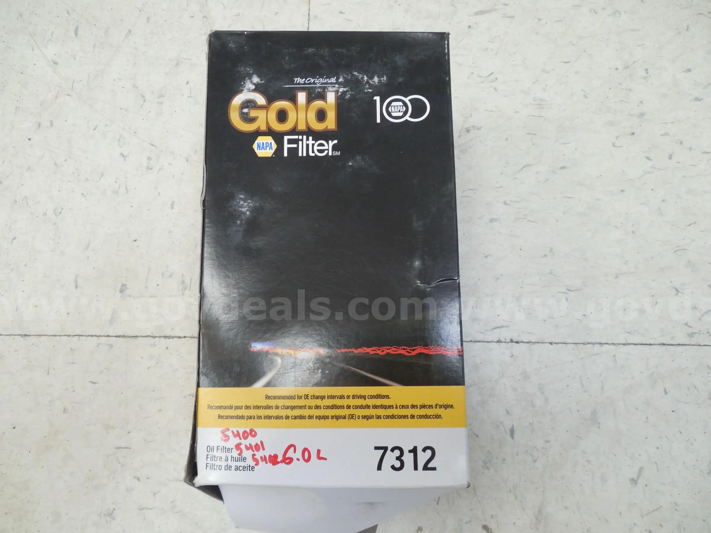 Vehicle oil filter - FIL 7312 - B