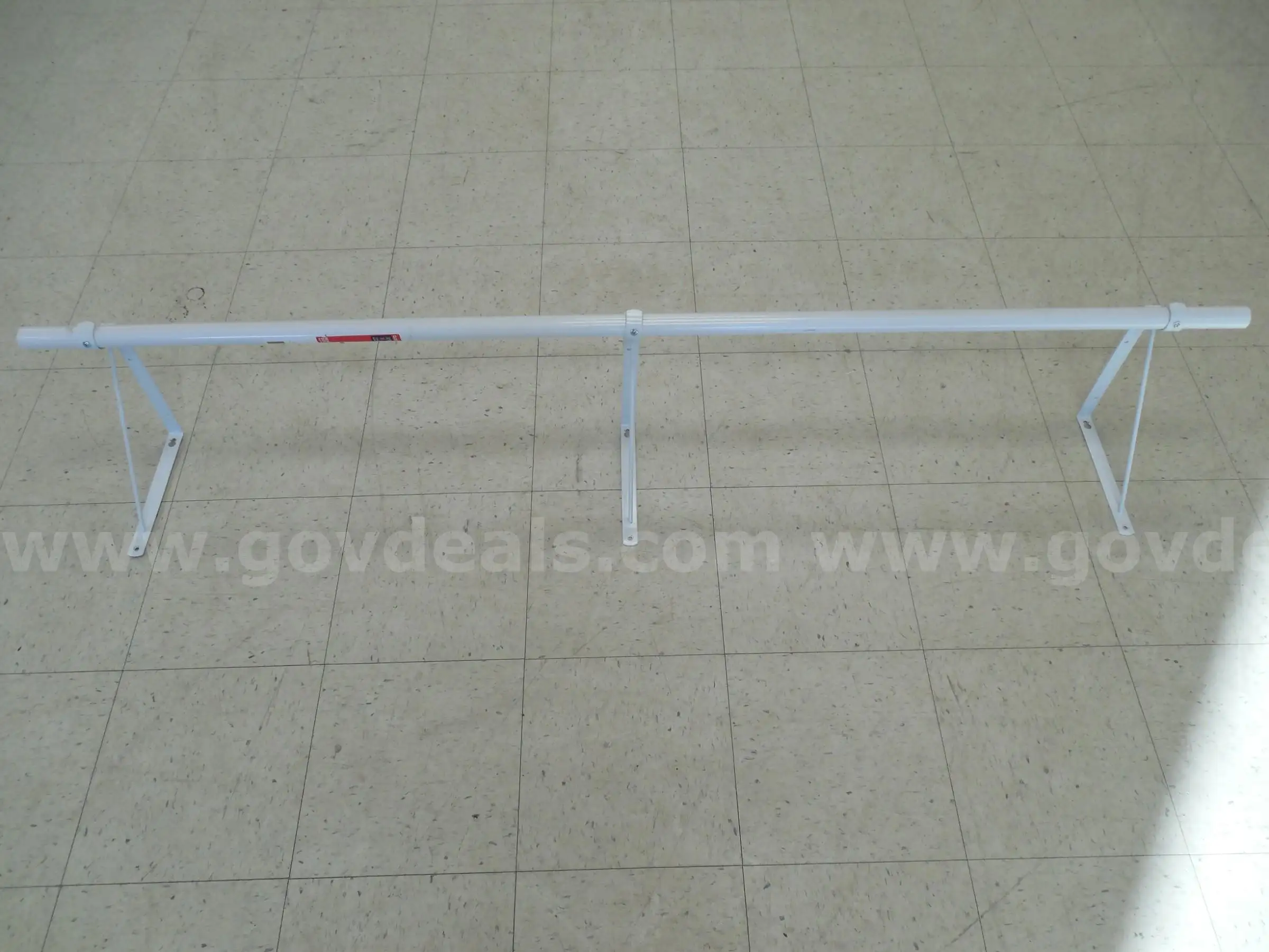Heavy duty closet pole with attached heavy duty shelf and rod supports - C