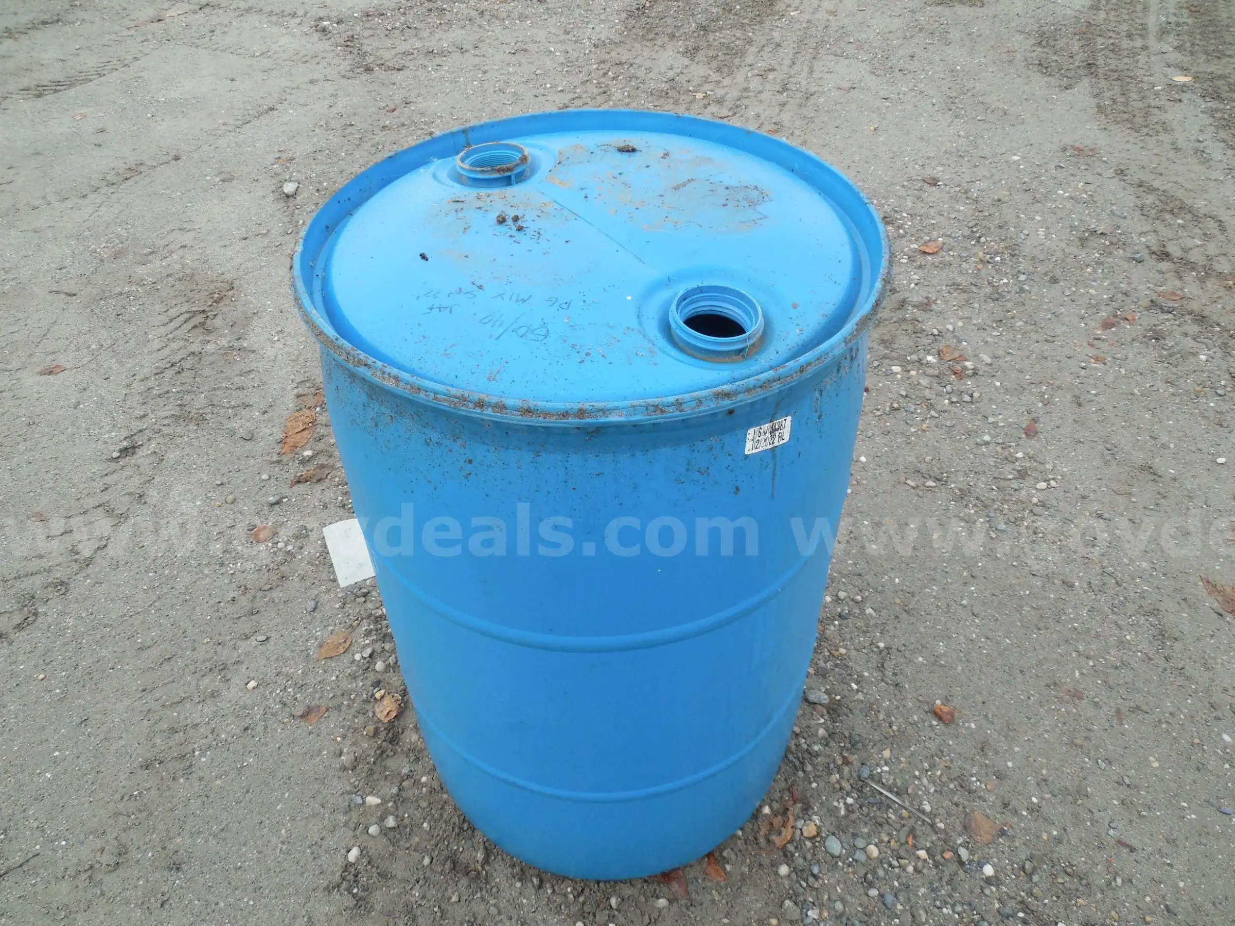 Plastic drum barrel - no caps - B