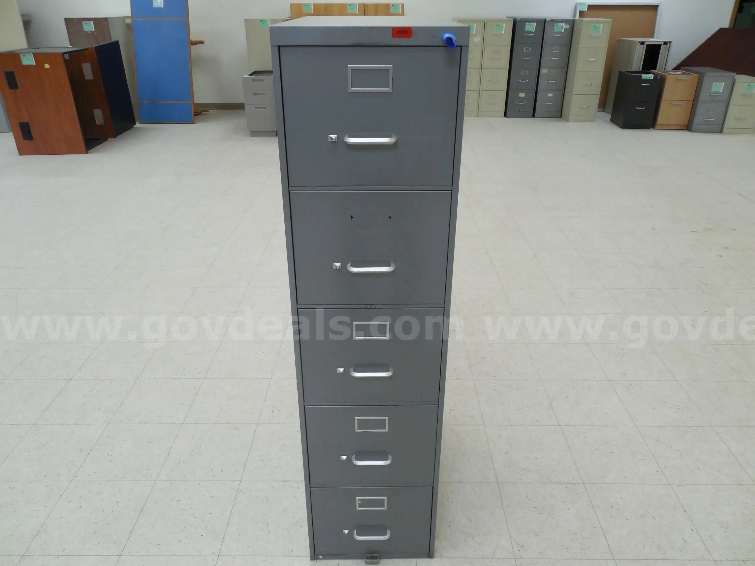 Five drawer filing cabinet - A