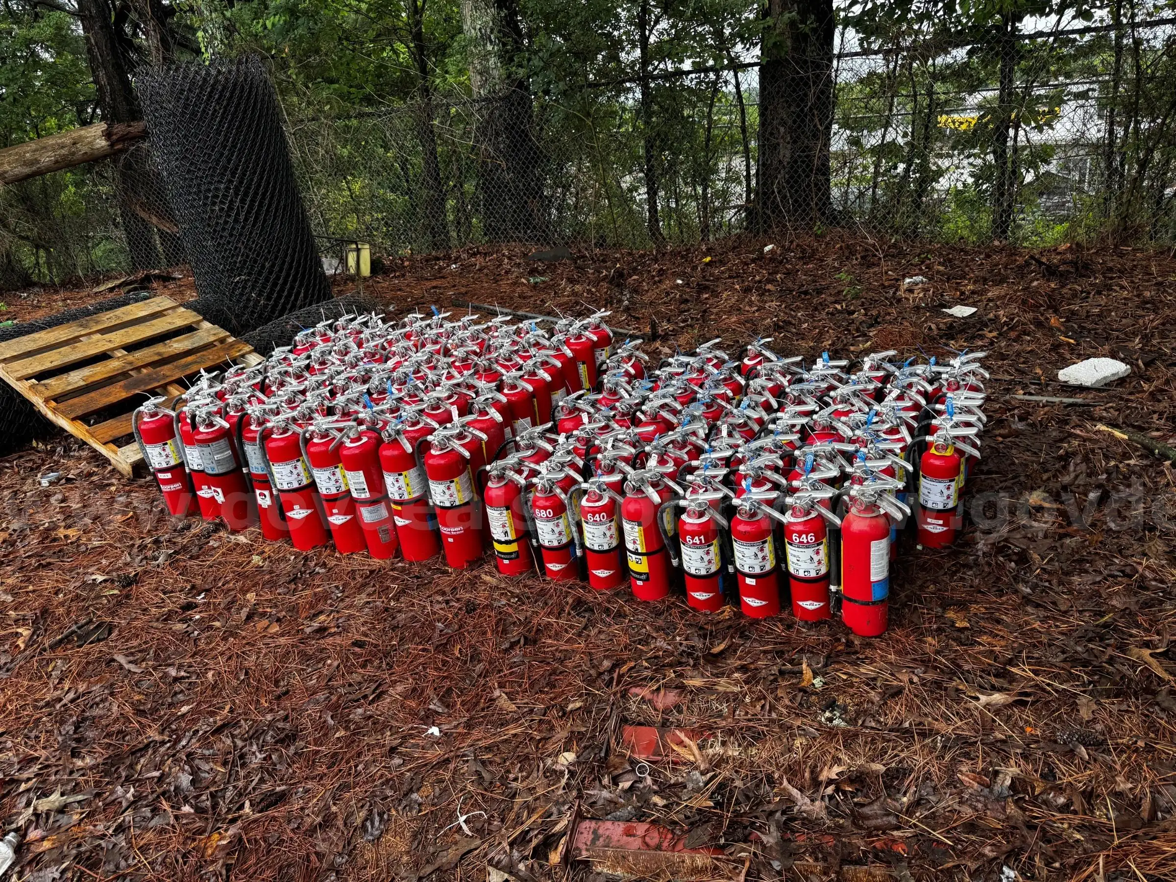 Lot of Fire Extinguishers