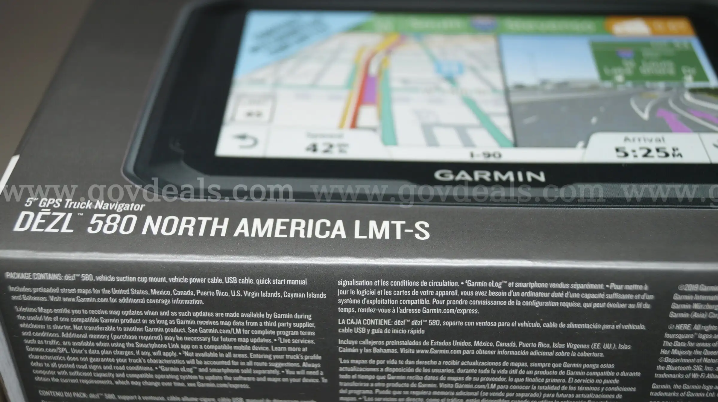 Garmin 580 LMT-S 5 inch truck GPS navigator