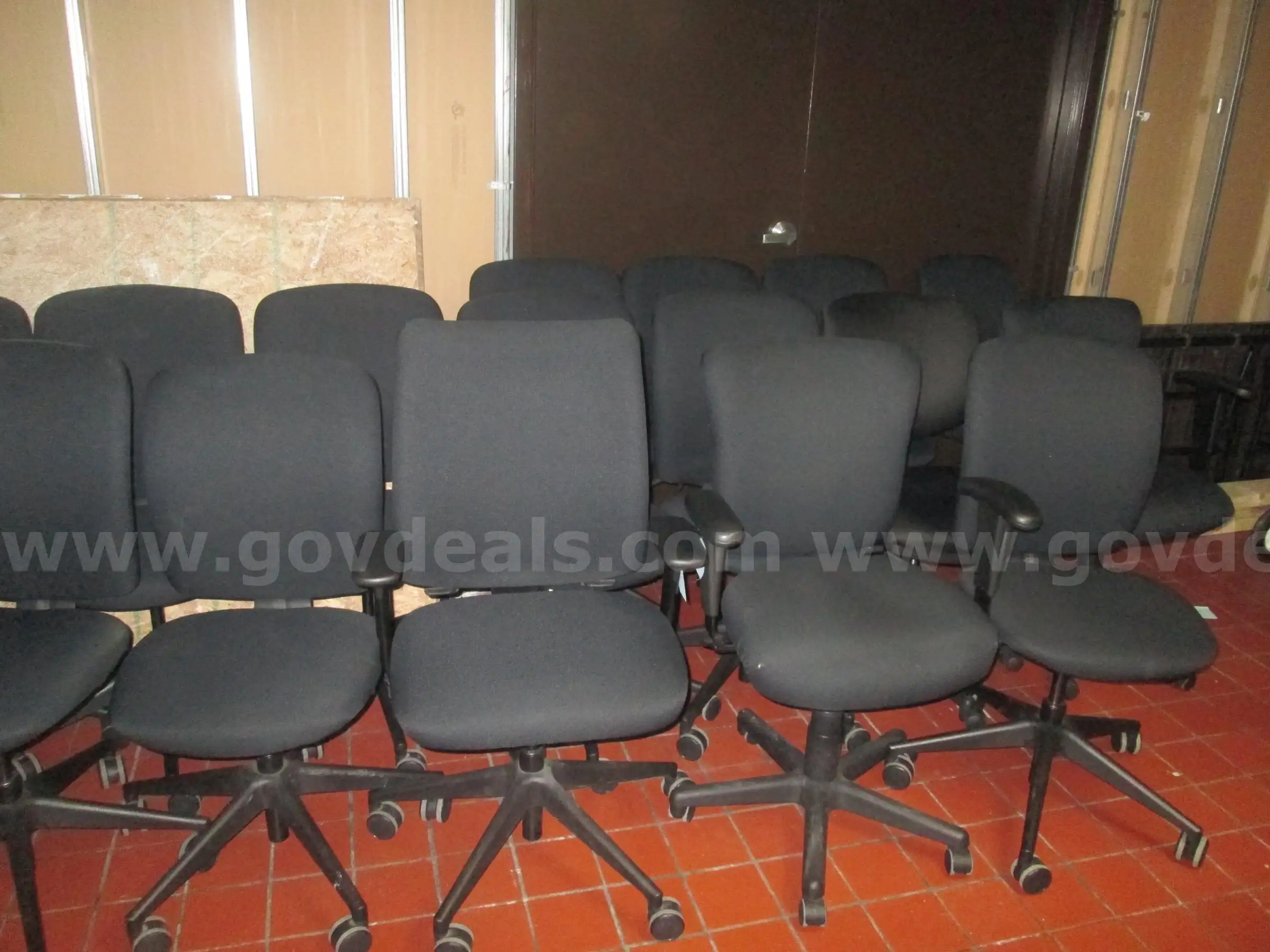 Black Upholstered Task Chairs