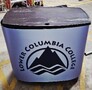Table System (Workstation Kiosk) and Marketing Banner- LCC Logo