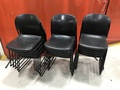 15 Black Stackable Sled Chairs