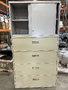 Storage/File Cabinet with Overhead Storage Cabinet