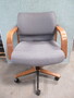 Grey swivel conference chairs