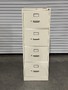 CREAM 4 DRAWER FILE CABINET WITH KEY