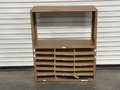 WOOD MAIL SORTER / PAPER ORGANIZER