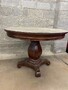 Glass top round table