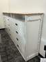 Storage Unit with 12 drawers and wood top