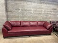 Red leather couch #4