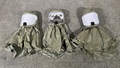 Lot of (3) 3M BE-10BR Butyl Rubber Hoods - 3432