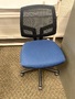 Blue Seated Single Chair with Mesh Back