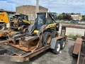 2008 New Holland LS150 Skid Steer with 1998 Redihaul FSL12H+2S Trailer