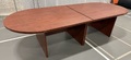 Oval Racetrack Mahogany 2-Piece Conference Table 120"x48"