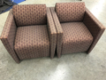 2 Squared Patterned Chairs