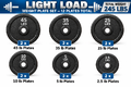 Light Weight Set 225lbs (12 Plates) (2 of 2)