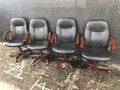 4 Black Office Chairs
