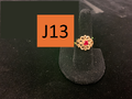 LOT J13 Spanish Lace Birthstone Ring marked 585 J.A. (14k James Avery)