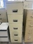 Cream 5 Drawer Vertical File