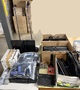 Misc. Lot of Electronics Computer Epson Projector Boom Box Lightspeed Keyboards+