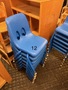 Lot of 4 - Preschool Stackable Poly Plastic Chairs